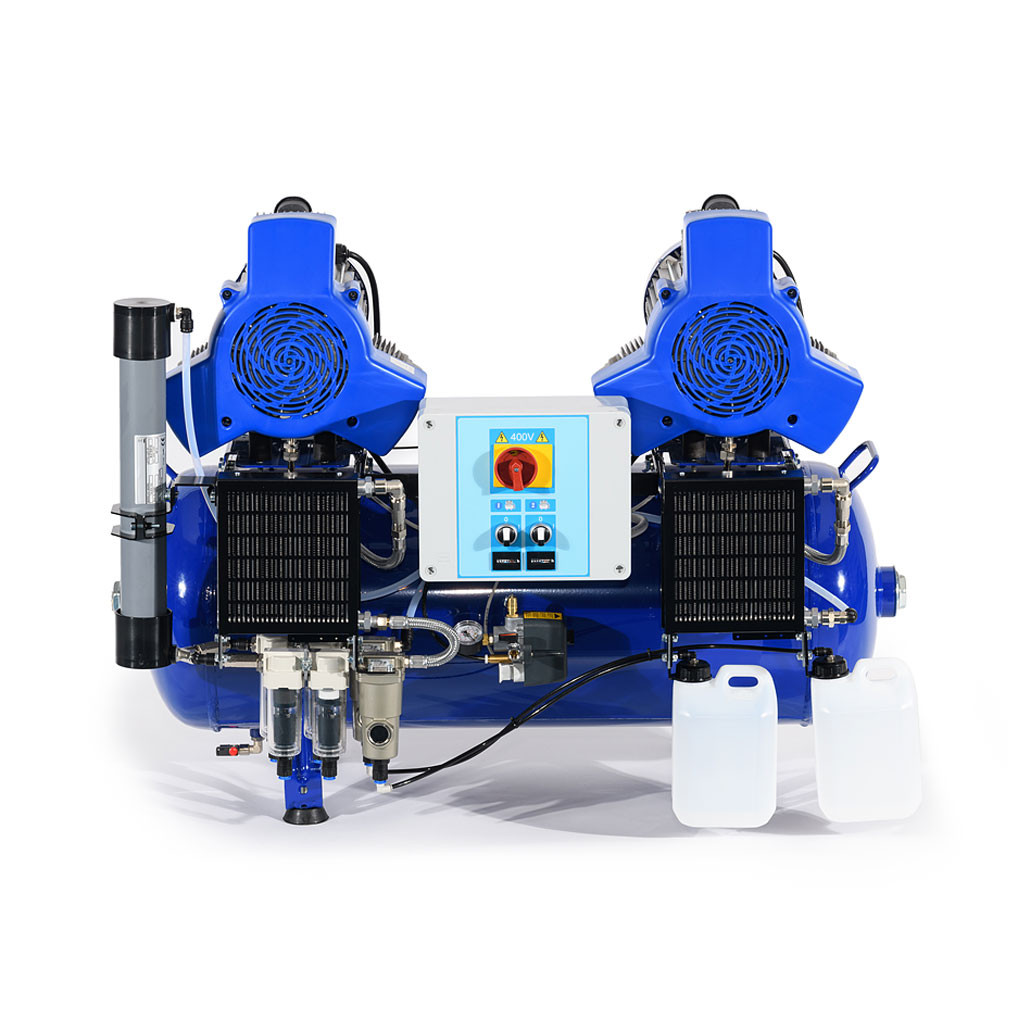 Das Produkt Metasys META Air 450 Kompressor für 6 Arbeitsplätze, 400 Volt, Membrantrockner 03020008 aus dem Global-dent online shop. 