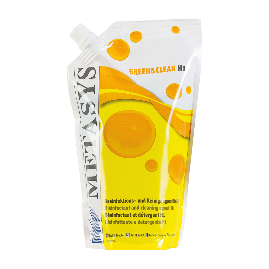 Das Produkt Metasys Green & Clean H1 Dekontaminationskonzentrat Nachfüllset 60010021 aus dem Global-dent online shop. 