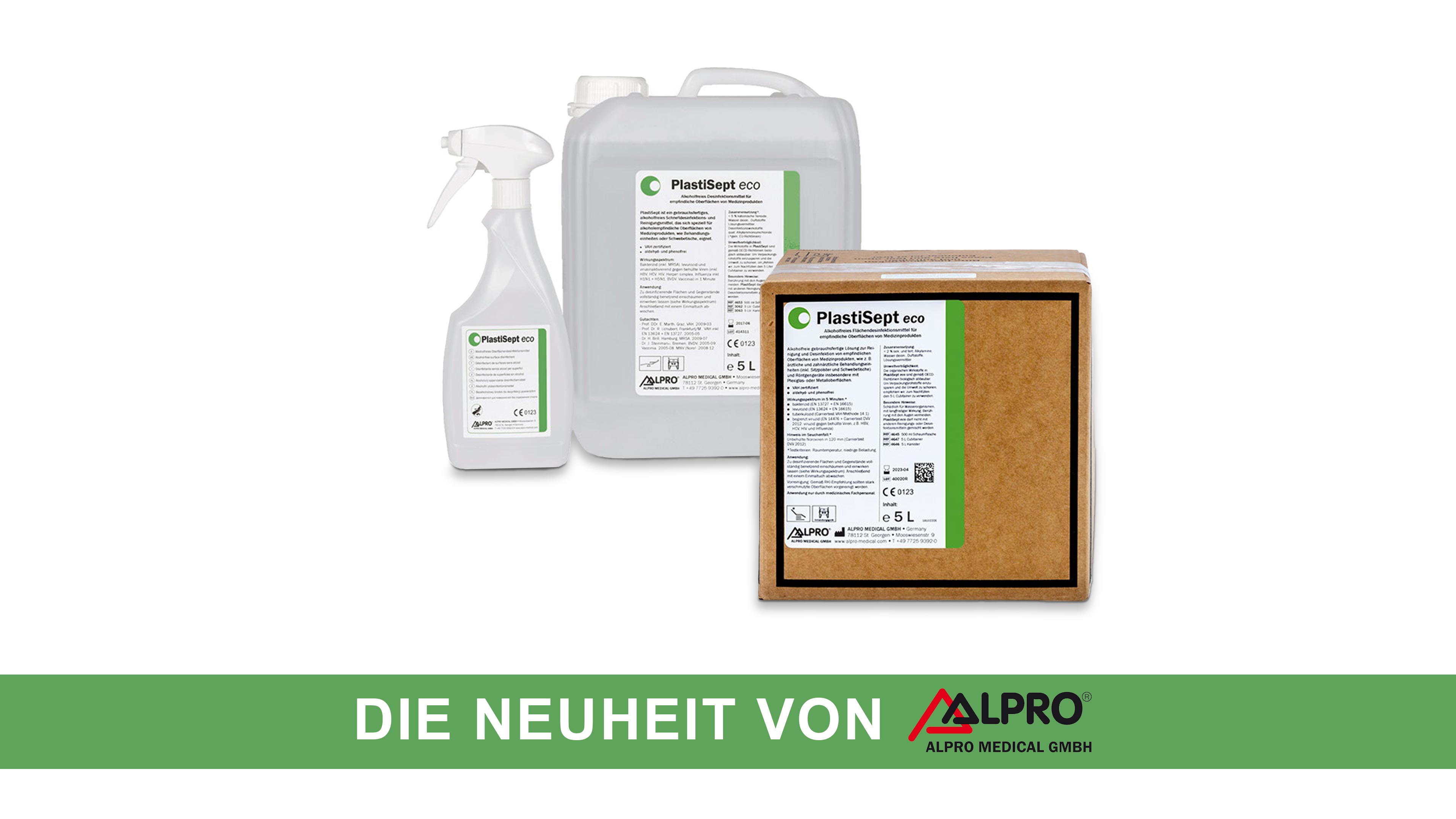 PlastiSept eco - Oberflächendesinfektion ohne QAV